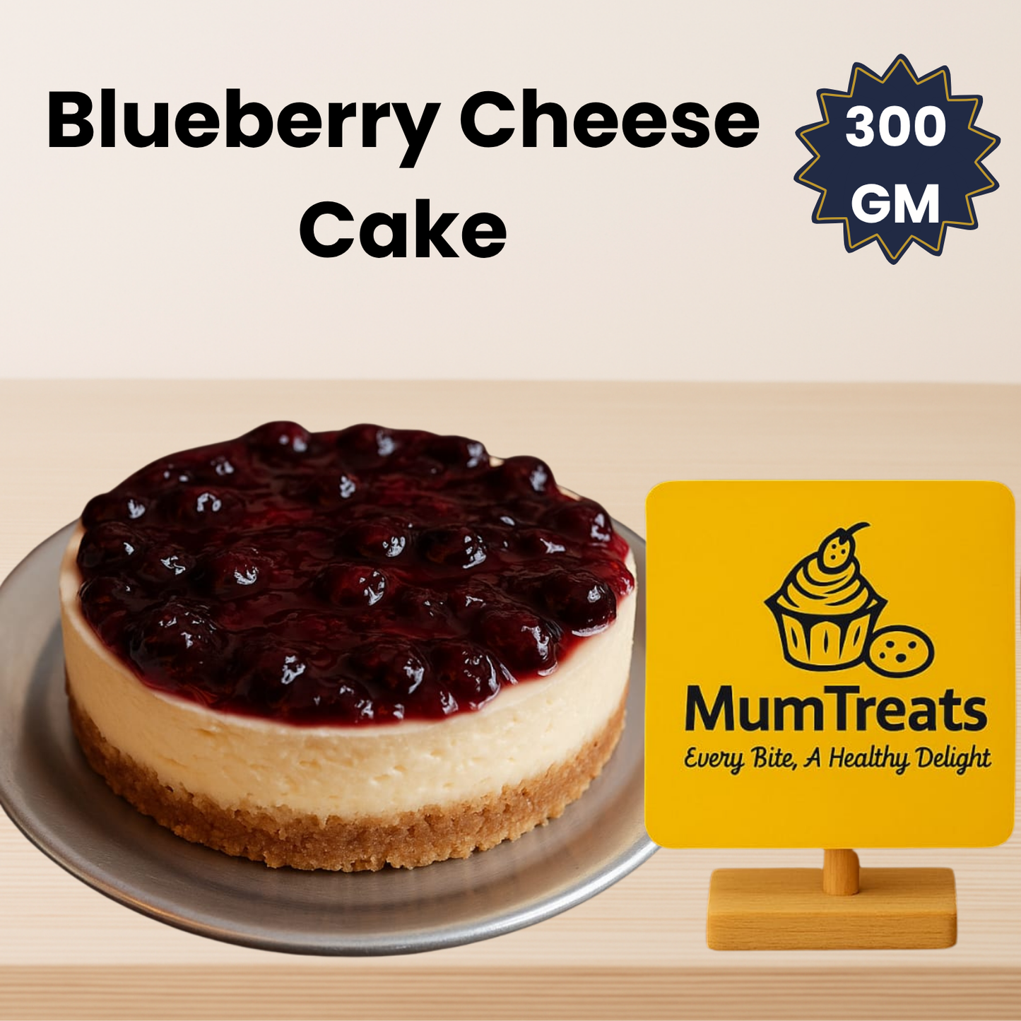 Blueberry Cheese Cake - 300 GM