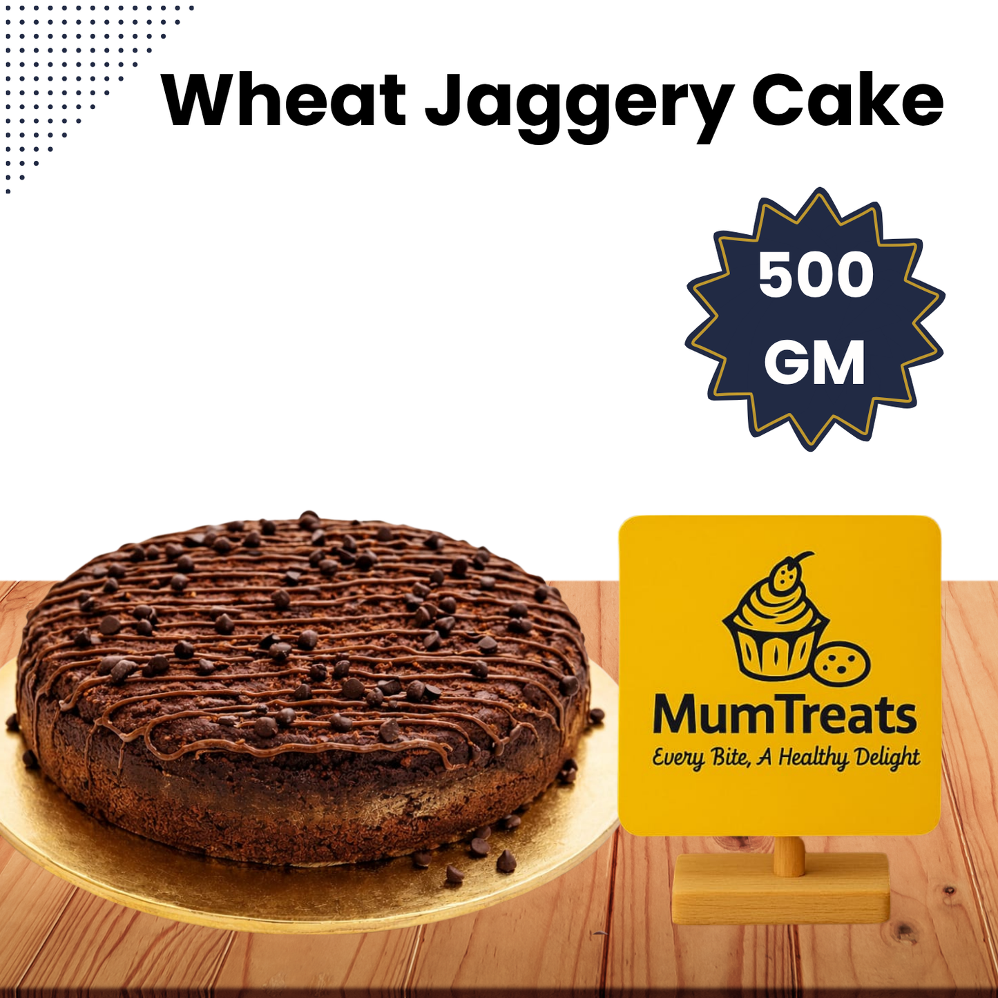 Wheat Jaggery Chocolate Cake - 500 GM