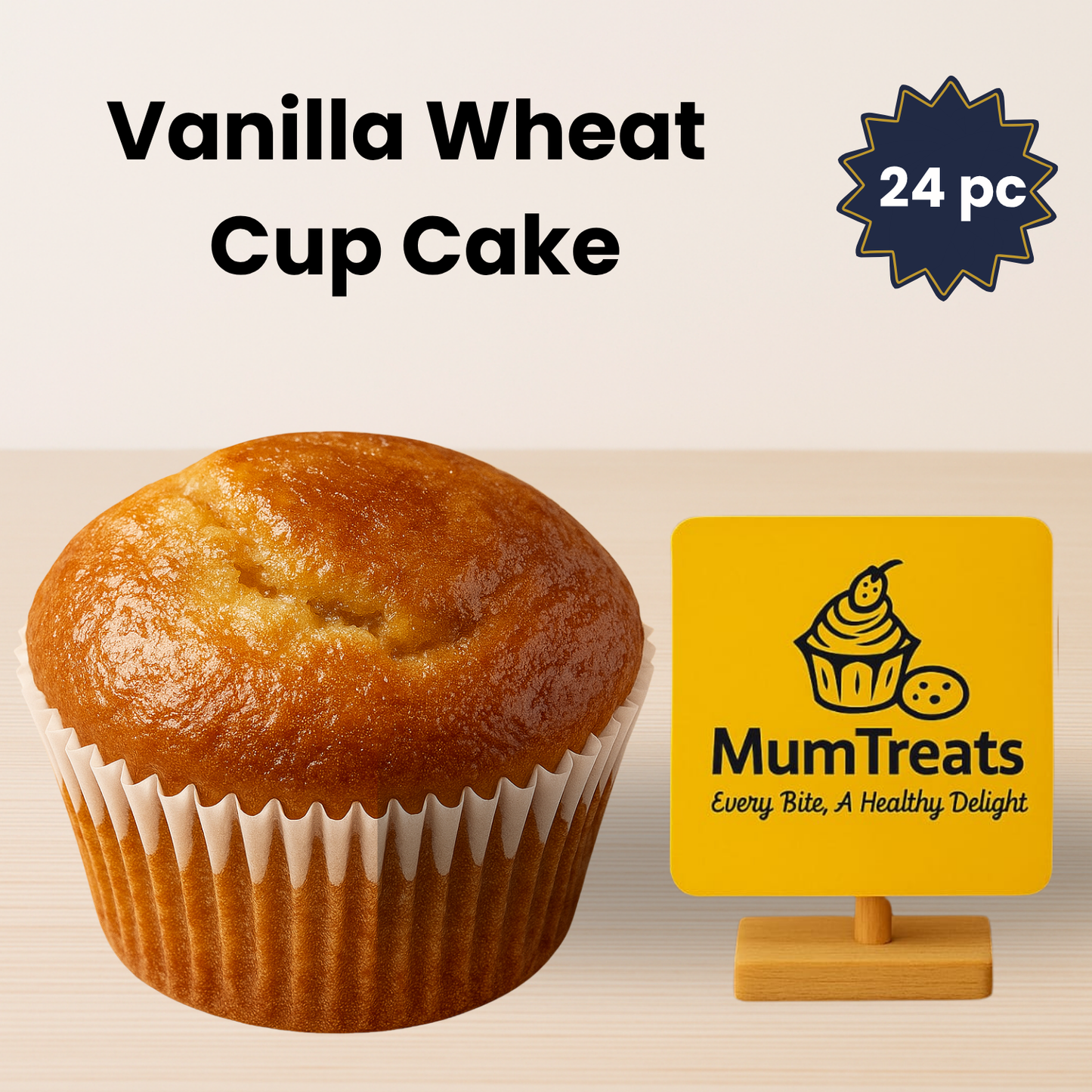 Vanilla Wheat Cup Cake - 24 pcs