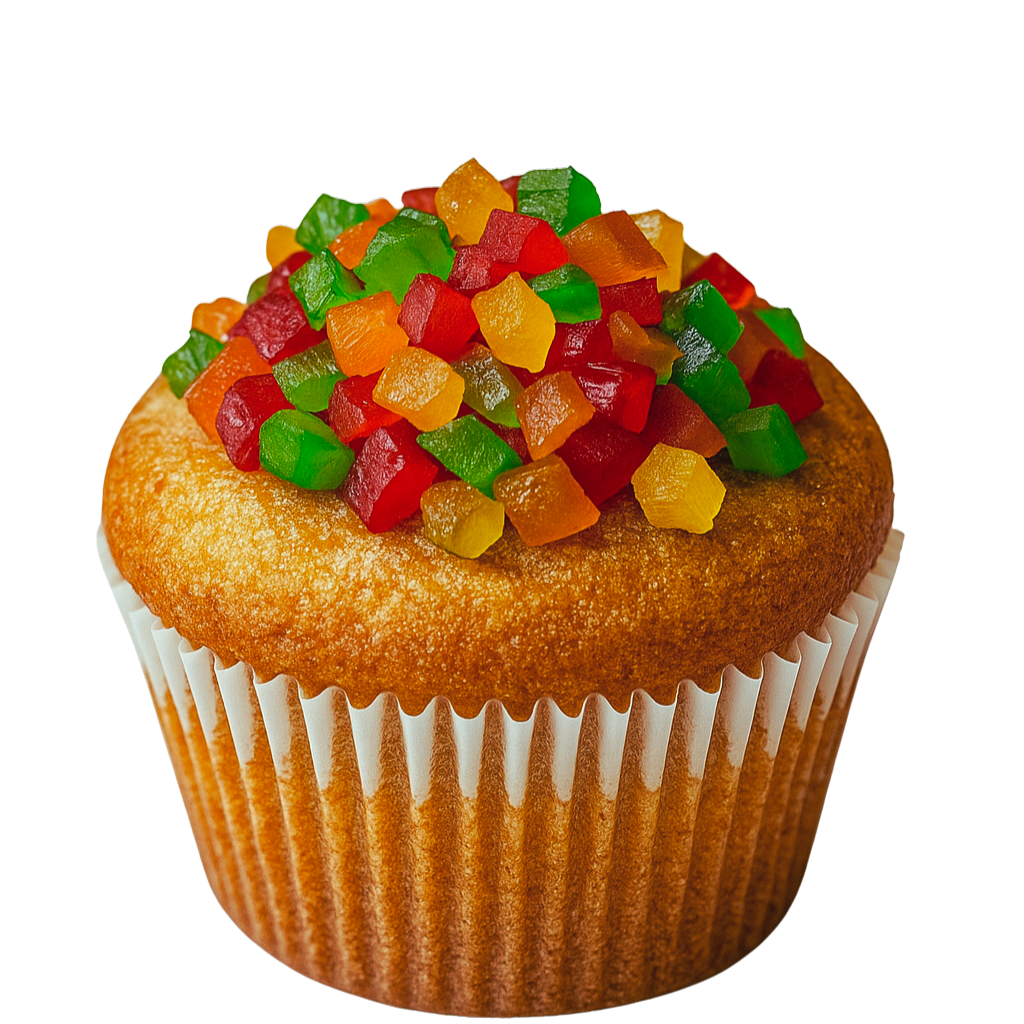 Vanilla Wheat Tutti-frutti Cup Cake - 12 pcs N