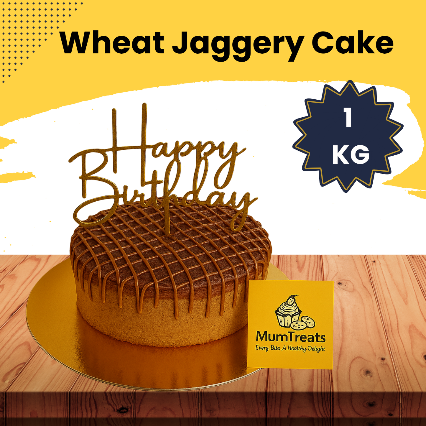 Vanilla Wheat Jaggery Cake - 1 KG