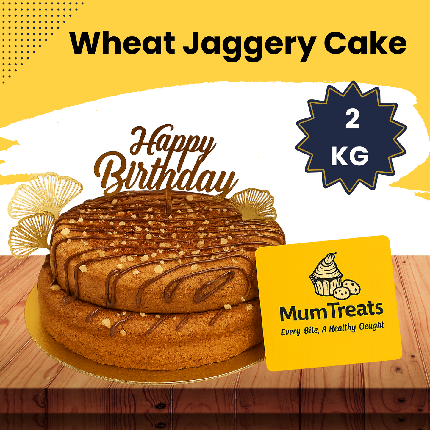 Vanilla Wheat Jaggery Cake - 2 KG
