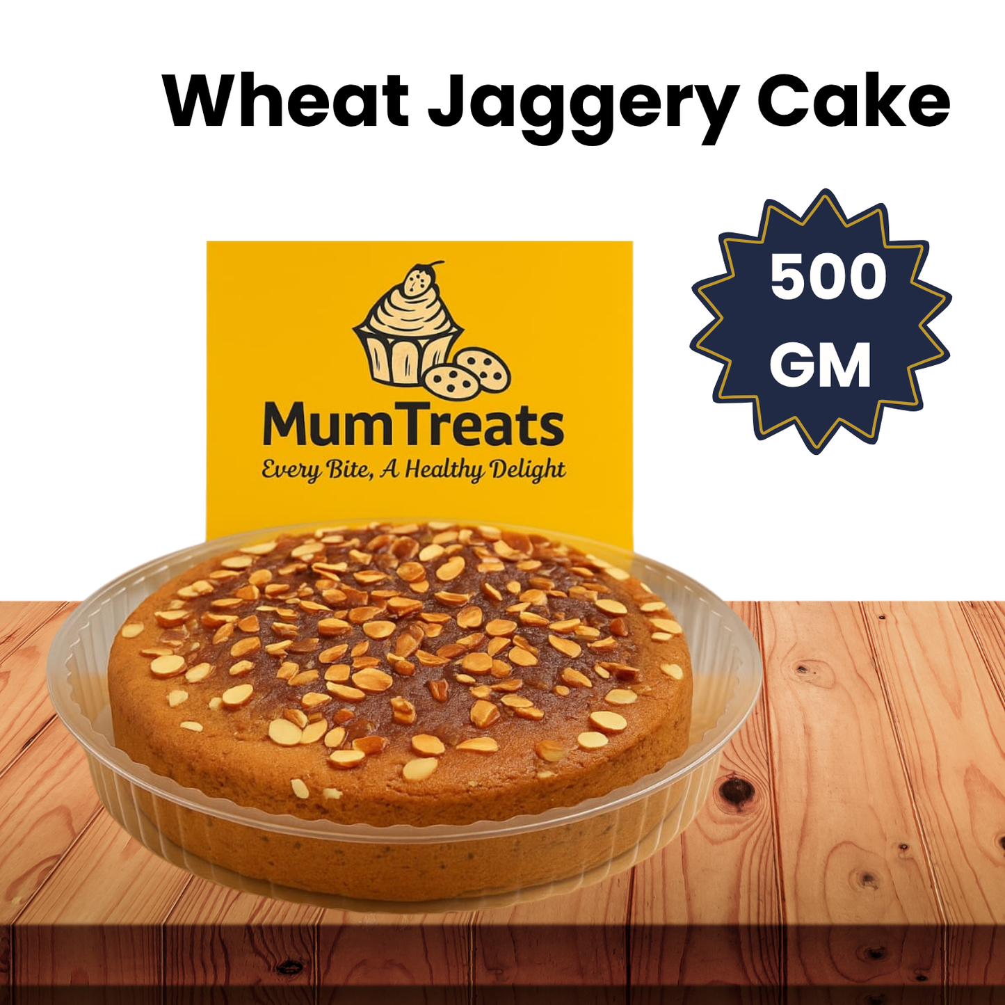 Vanilla Wheat Jaggery Cake - 500 GM
