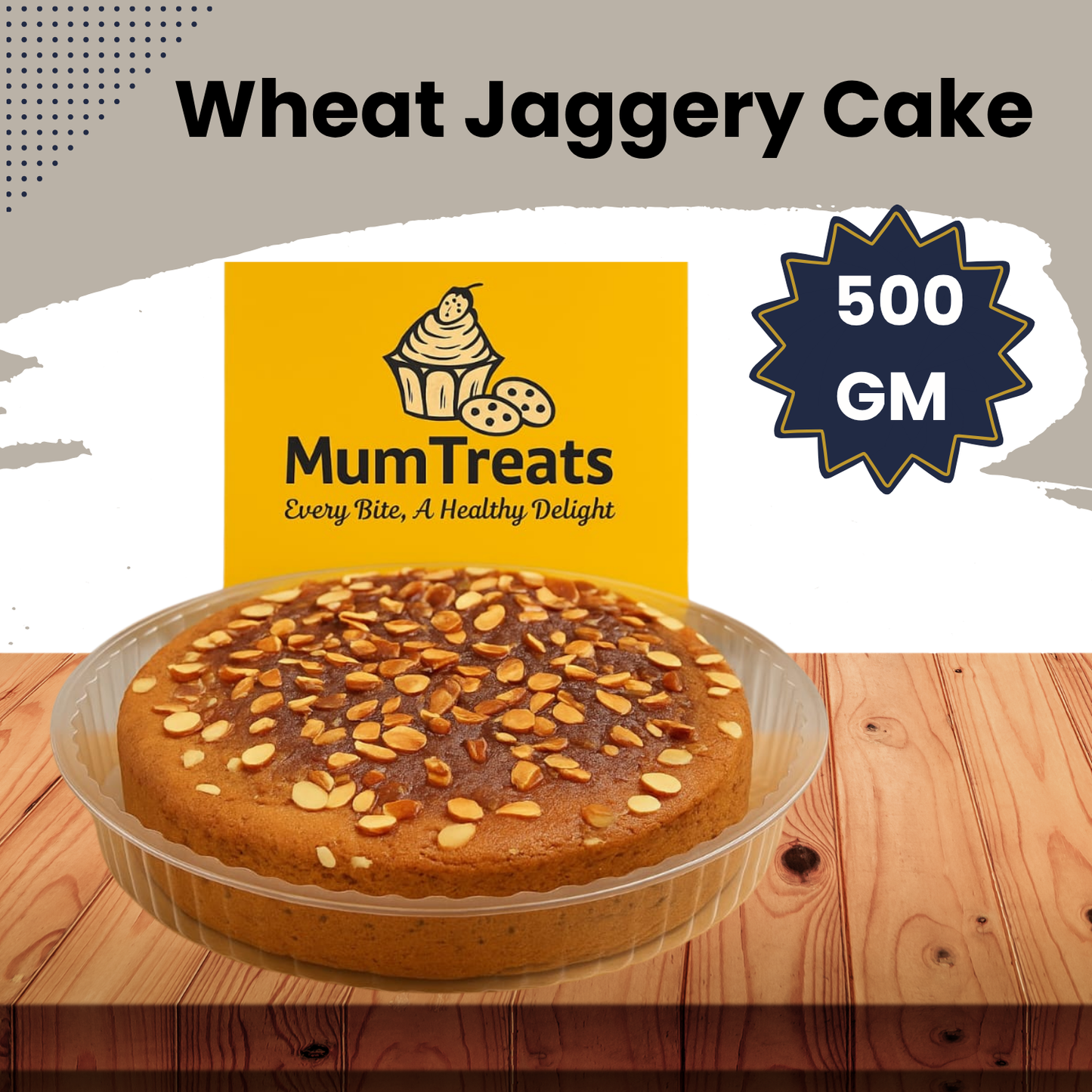 Vanilla Wheat Jaggery Cake - 500 GM