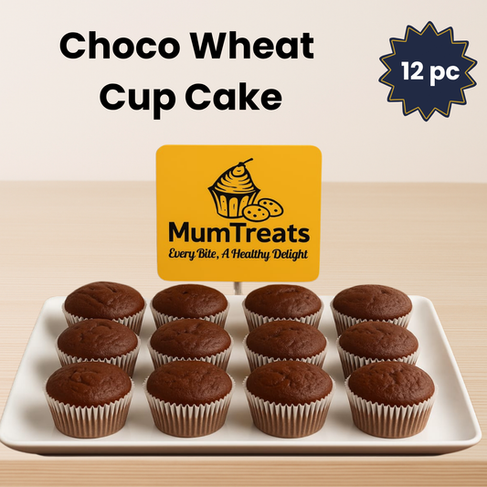 Choco Wheat Cup Cake - 12 pcs