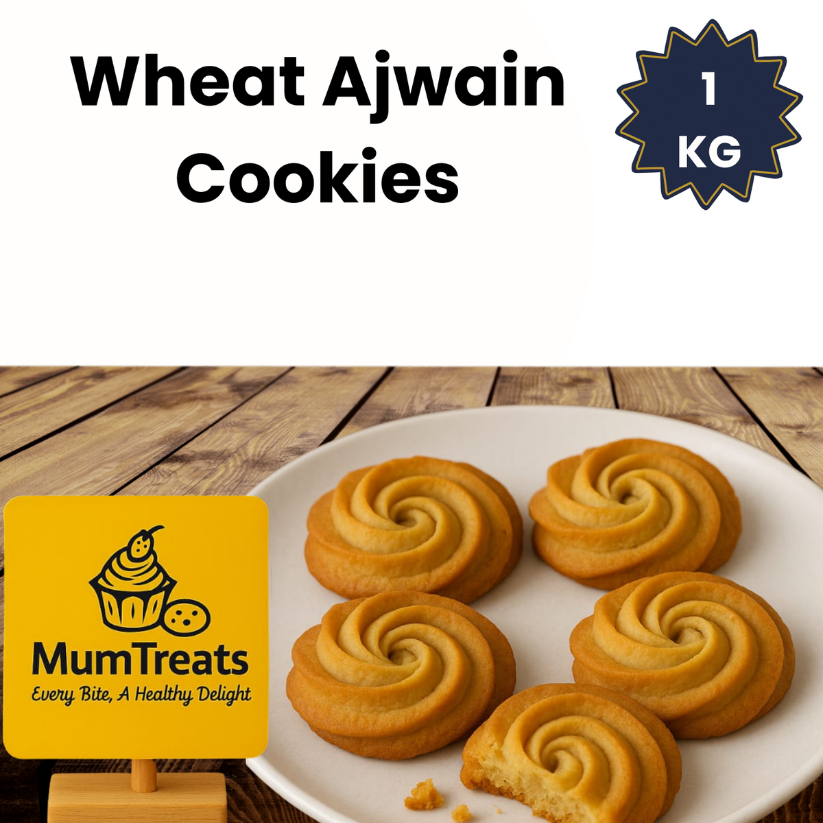 Wheat Butter Cookies - 1 KG