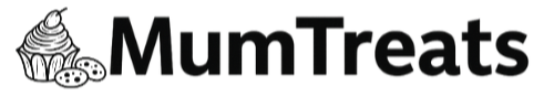 MumTreats logo with a cupcake icon on a white background