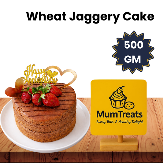 Strawberry Wheat Jaggery Cake - 500 GM