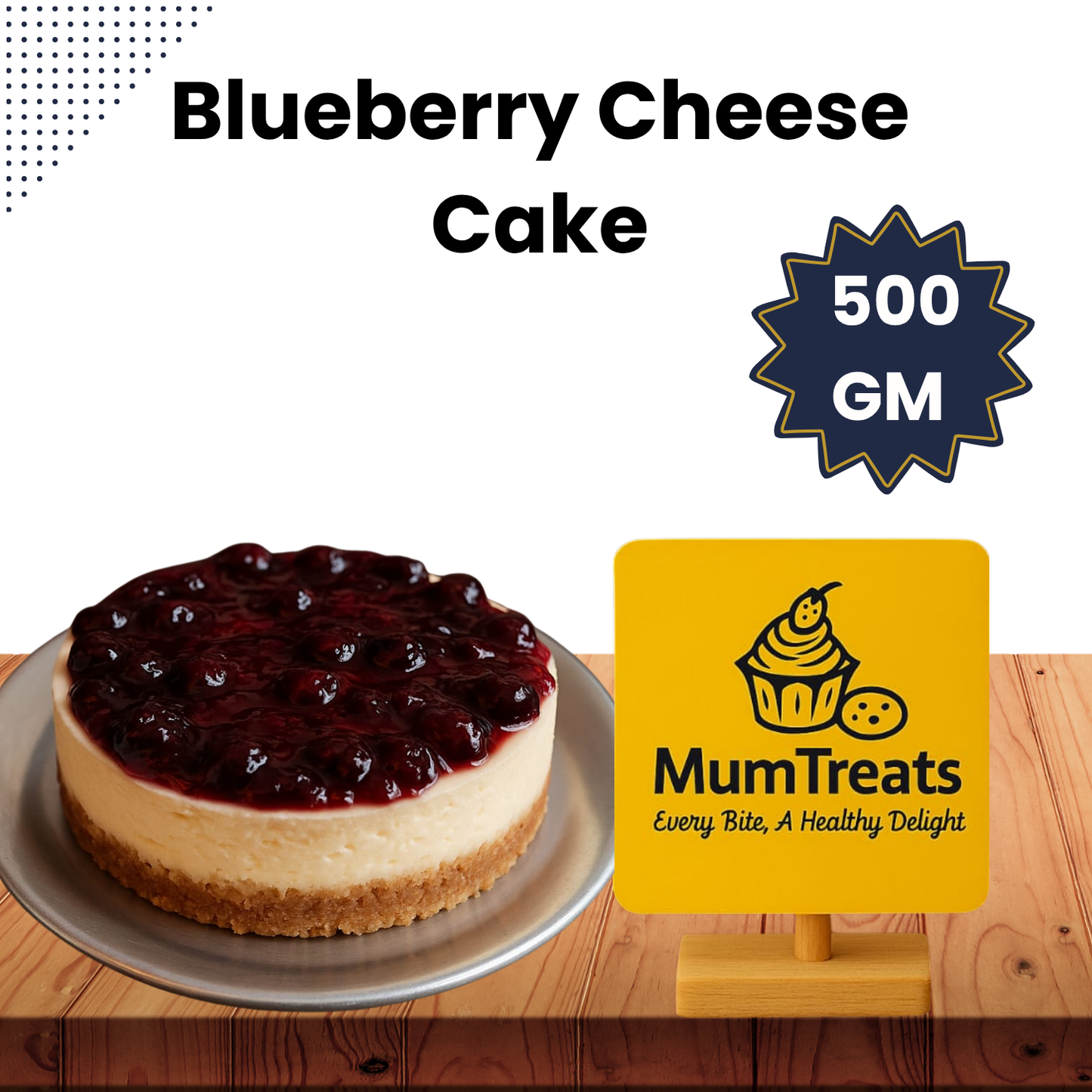 Blueberry Cheese Cake - 500 GM